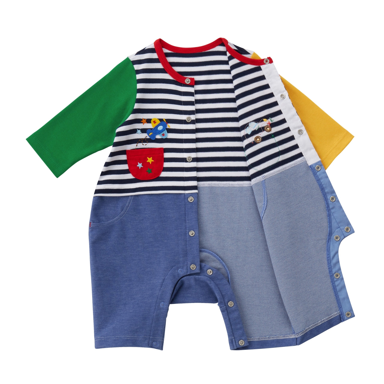 Multicolor Vehicles Coveralls